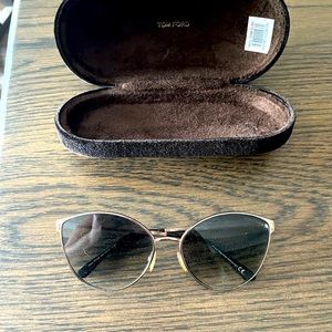 Tom Ford Mirrored Cat Eye Sunglasses